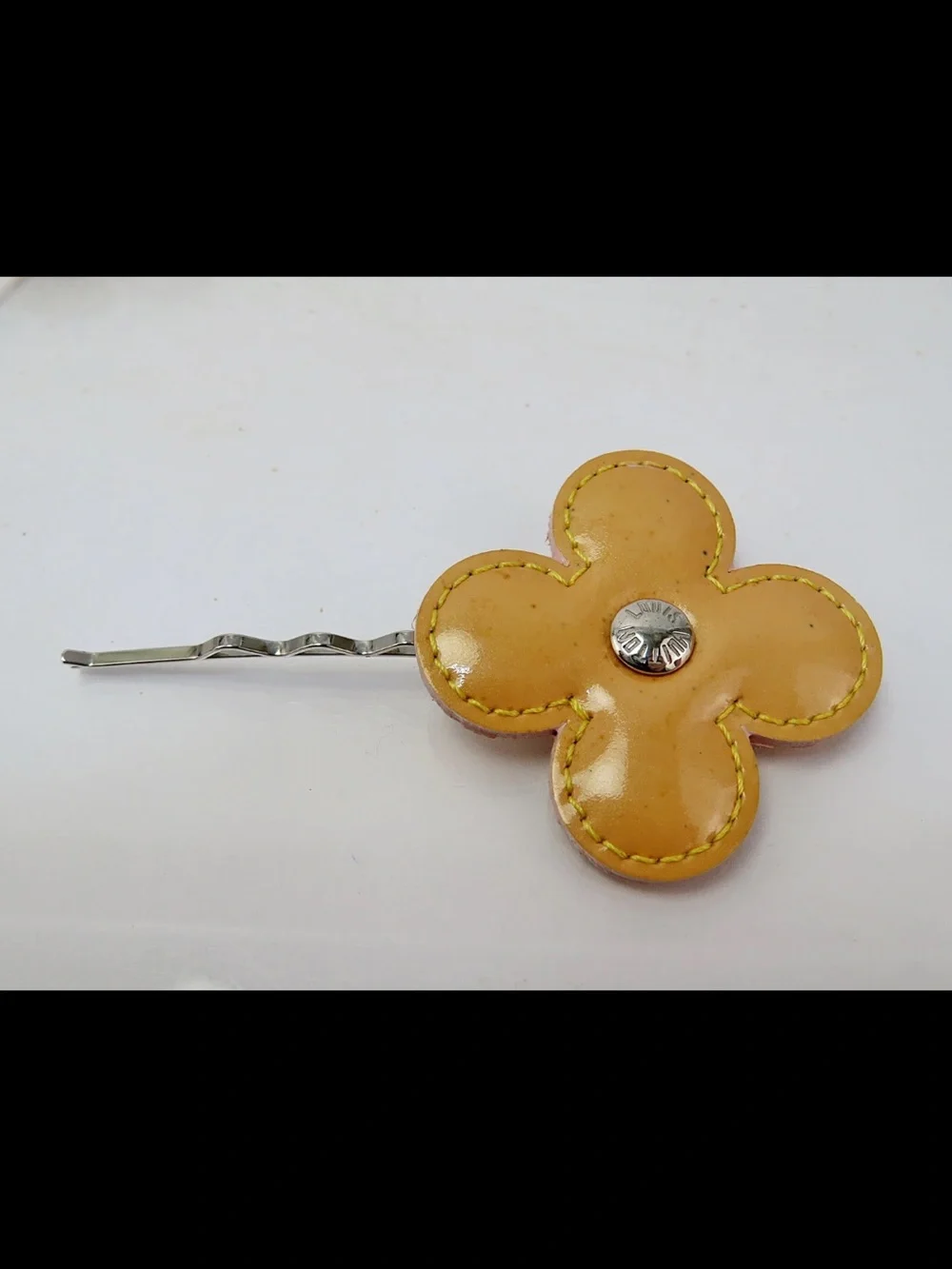 Louis Vuitton Multicolor Flower Bobby Pin Trio - Purple, Yellow, Light Yellow